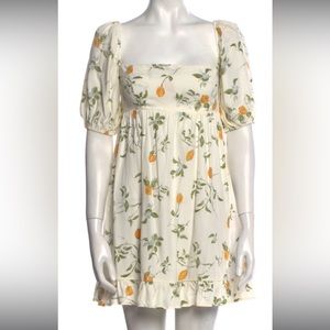 Reformation lemon summer tent dress
